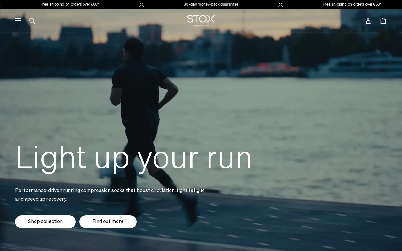 STOX Energy Socks screenshot
