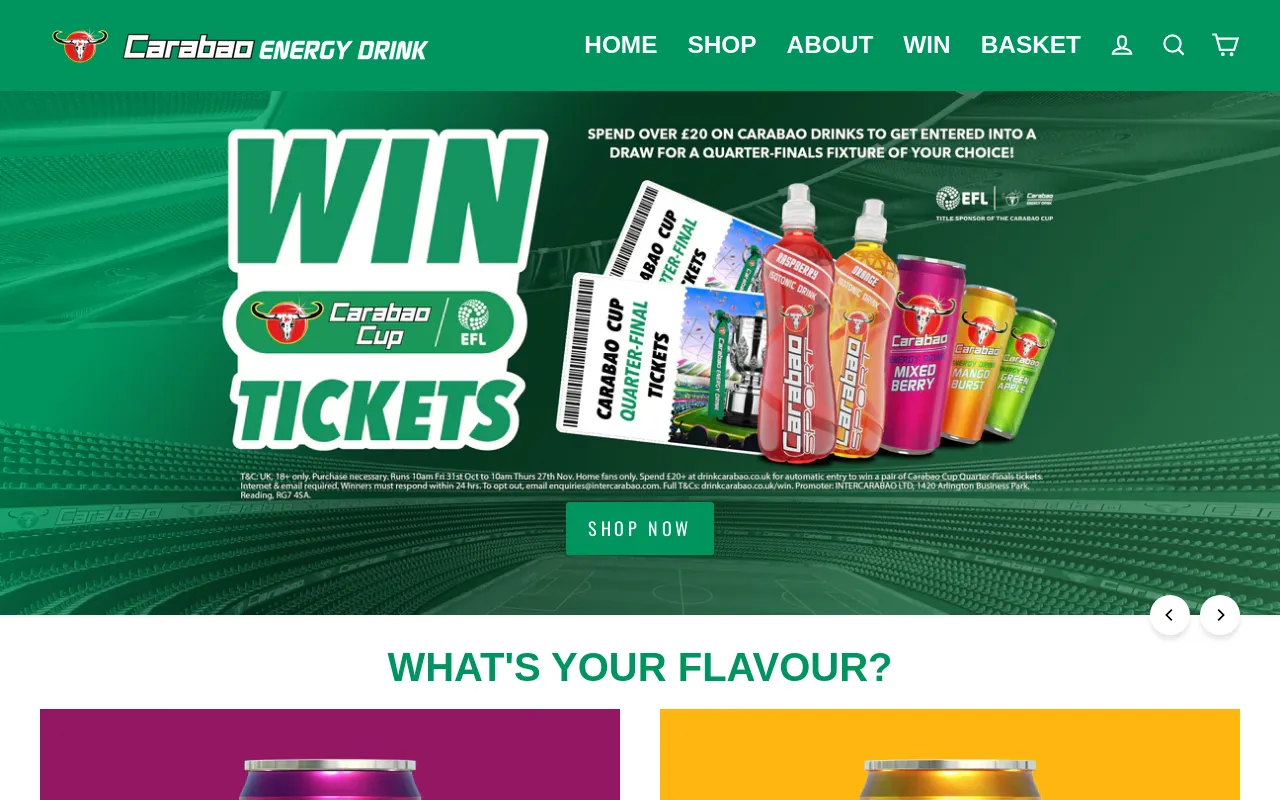 Carabao Energy Drink screenshot