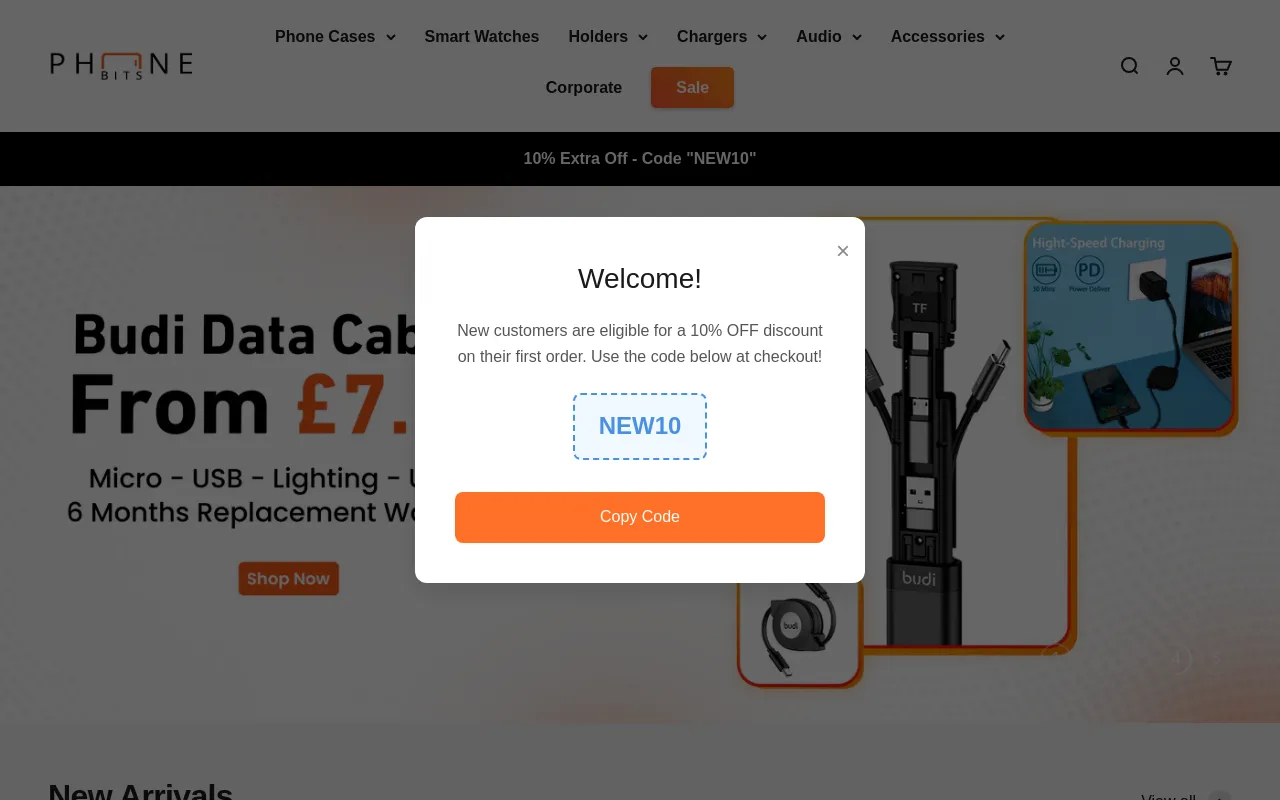 PhoneBits.co.uk screenshot