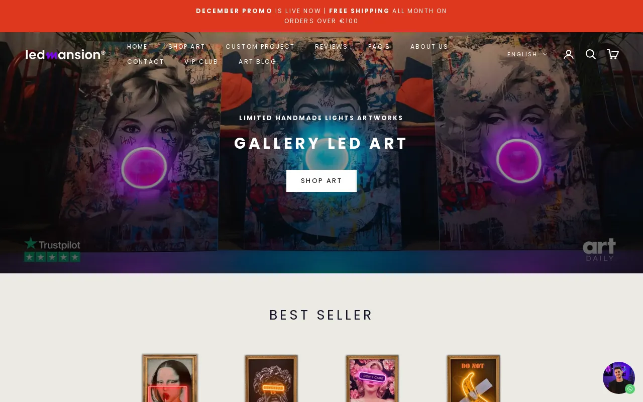 LEDMansion | Led Wall Art screenshot