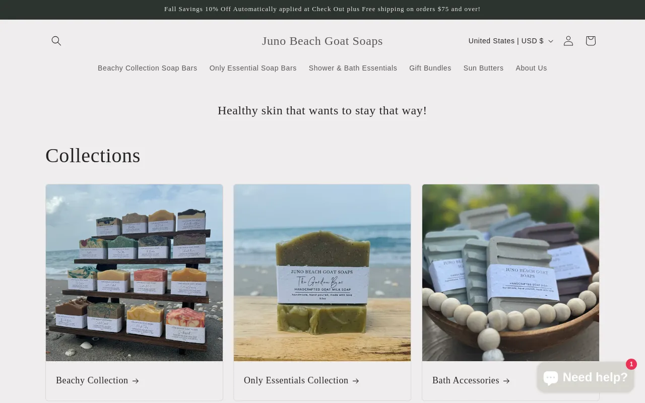 Juno Beach Goat Soaps screenshot