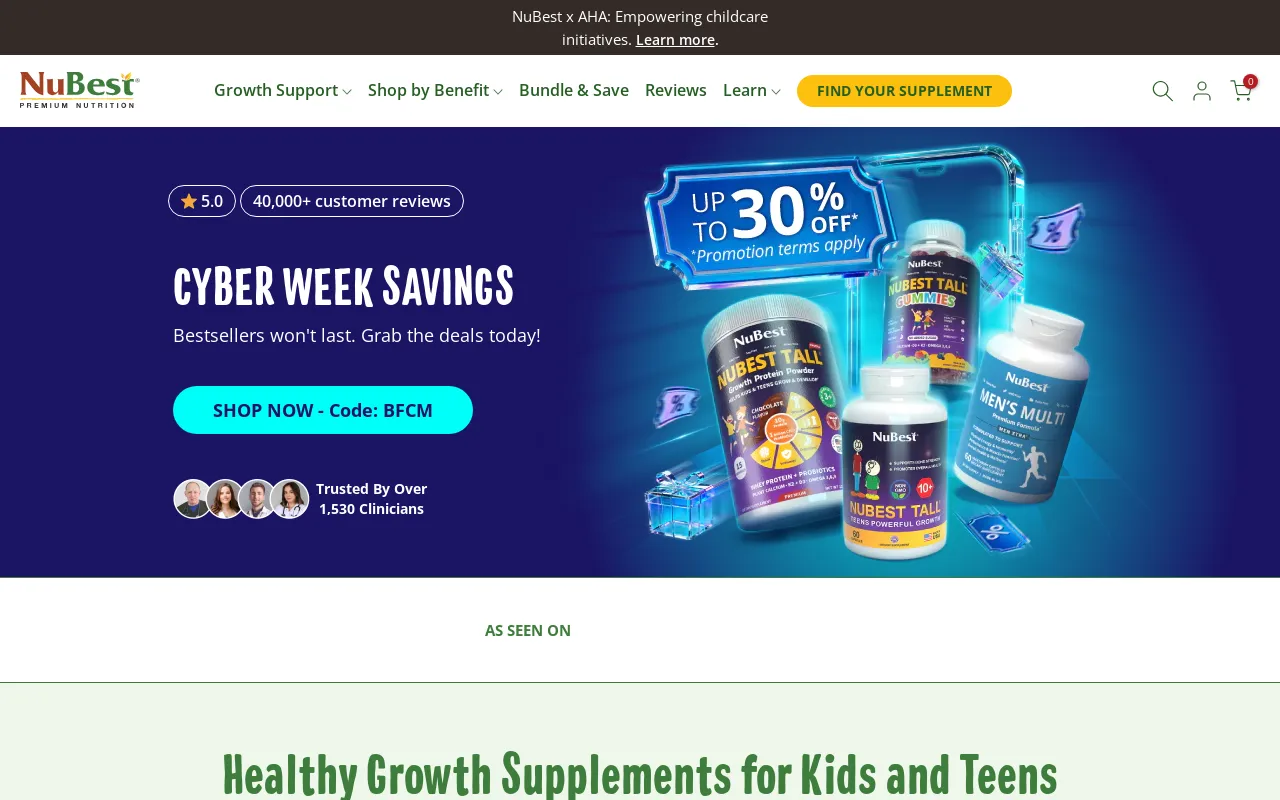 NuBest Nutrition® screenshot