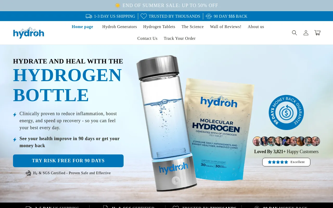 Hydroh Bottle screenshot