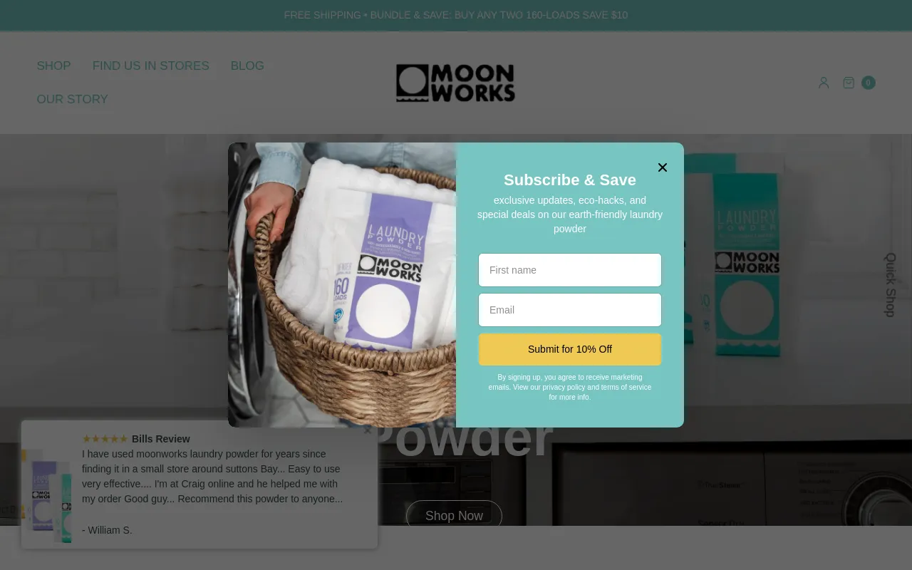Moon Works Laundry Powder screenshot