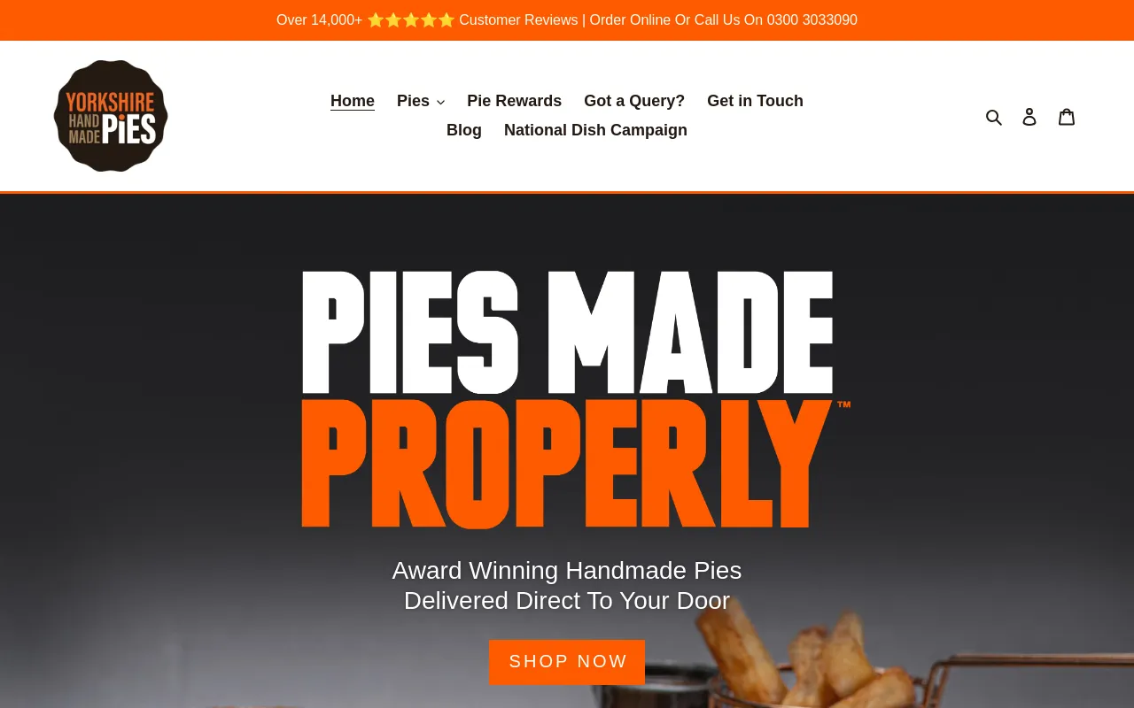 Yorkshire Handmade Pies screenshot