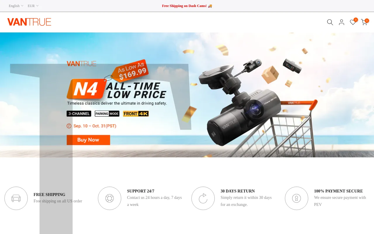 Vantrue screenshot