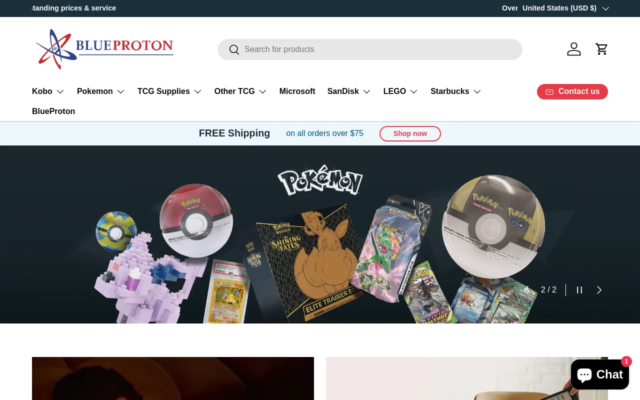 BlueProton.com screenshot