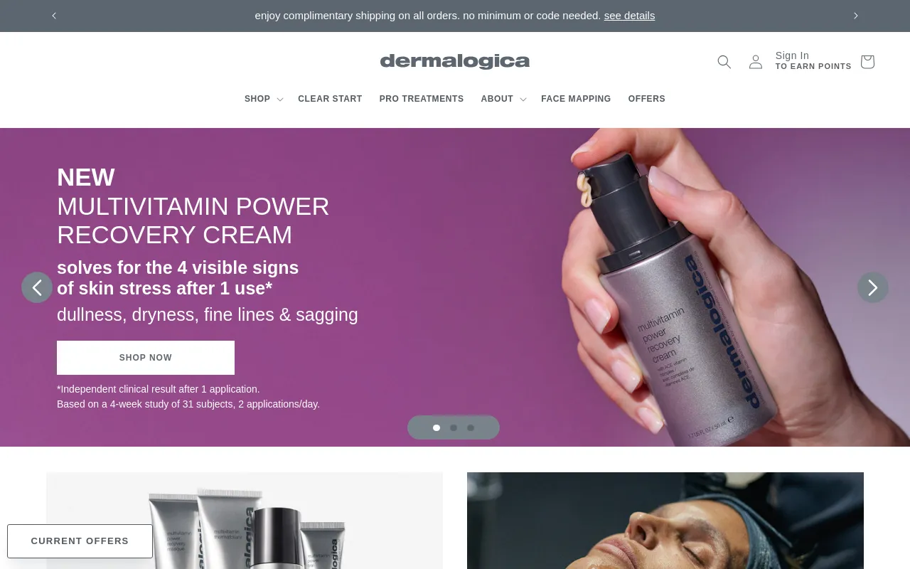 Dermalogica screenshot
