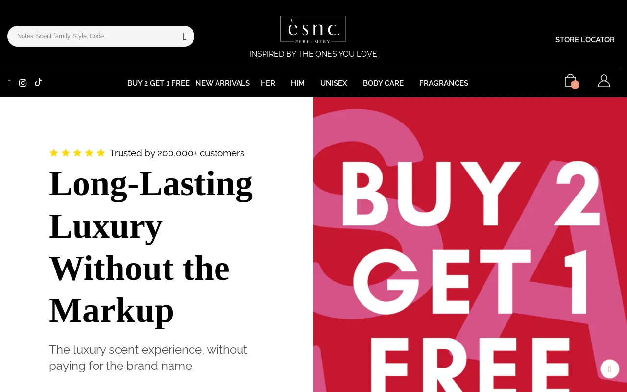 ESNC Perfumery screenshot