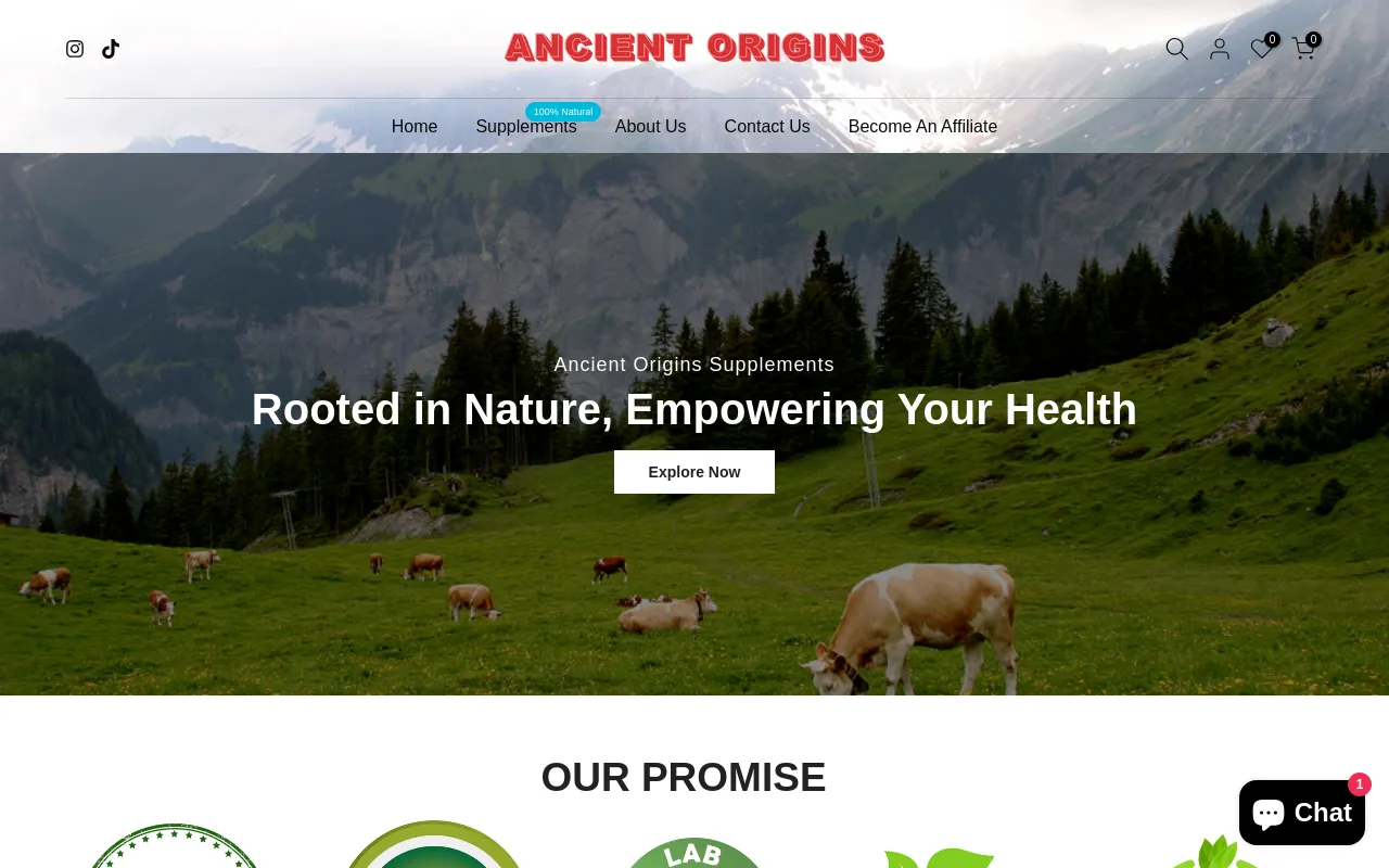 Ancient Origins Supplements screenshot