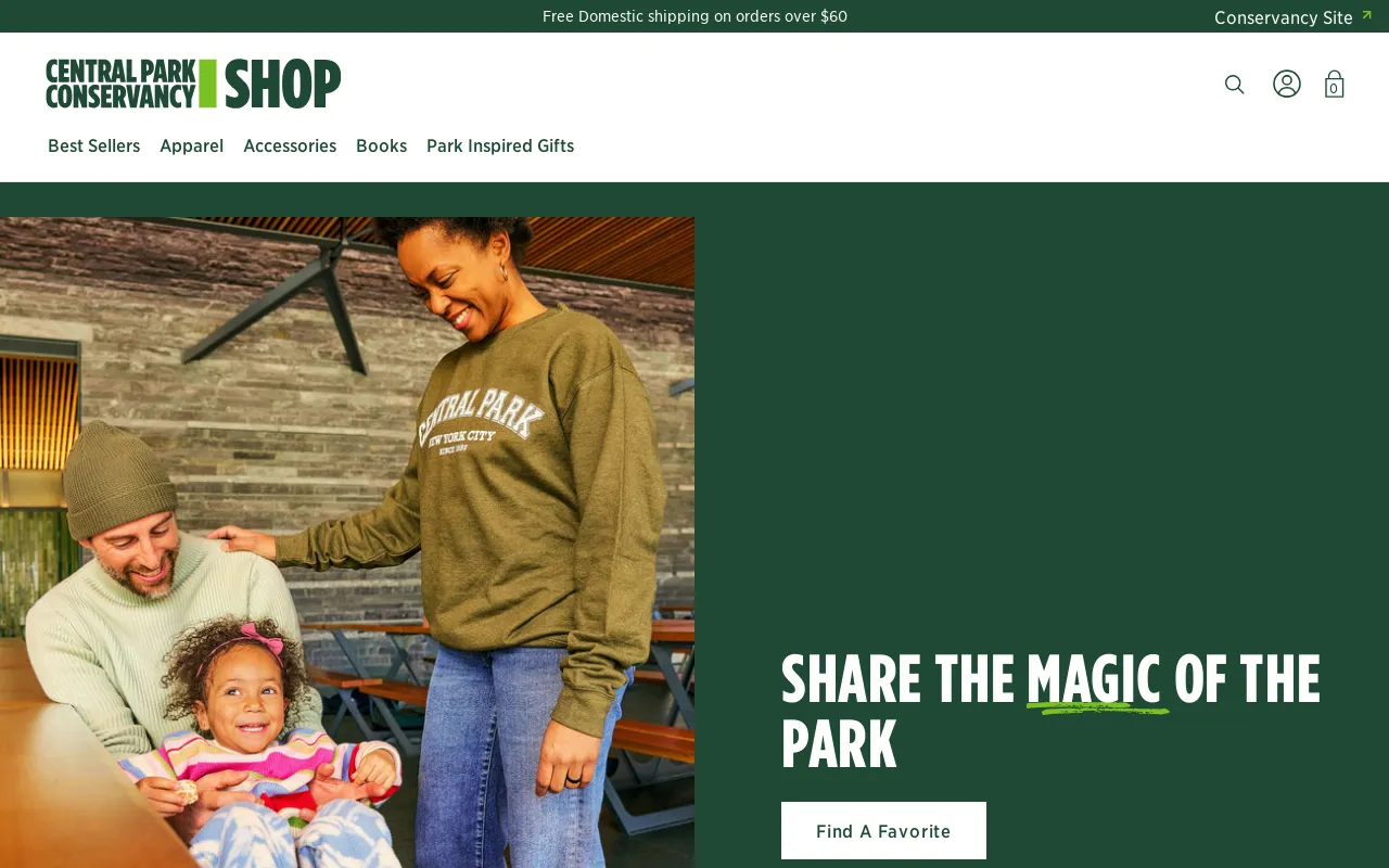 Central Park Conservancy Shop screenshot