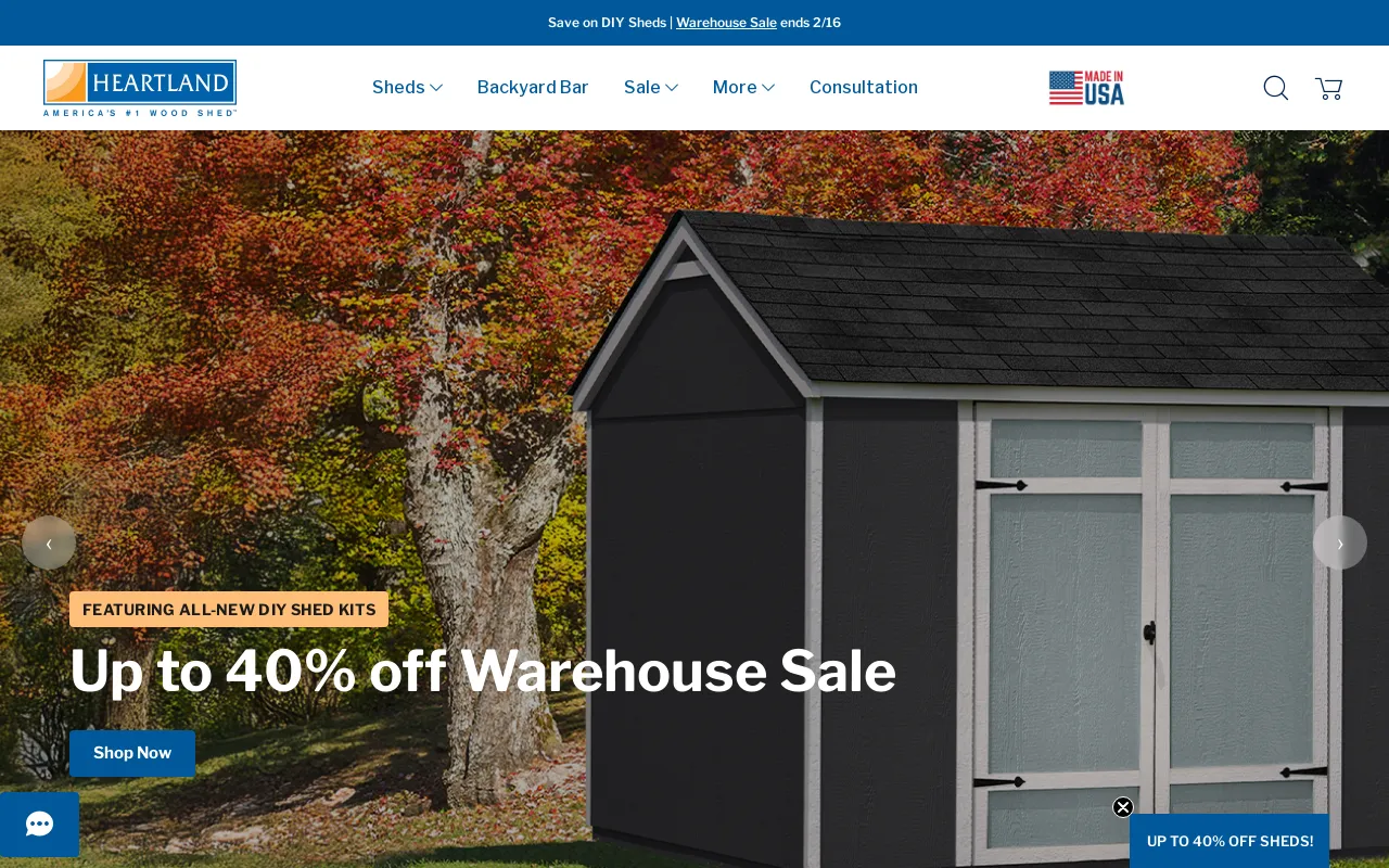 Heartland Sheds screenshot