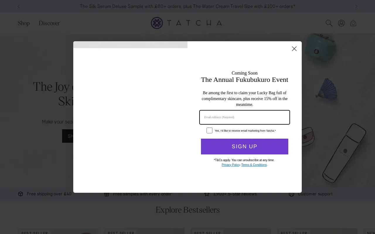 Tatcha UK screenshot