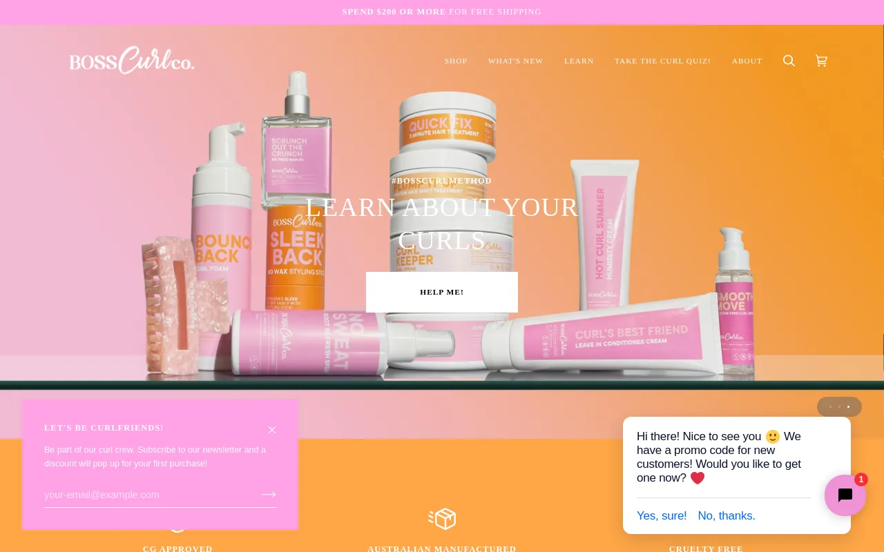 Boss Curl Co screenshot