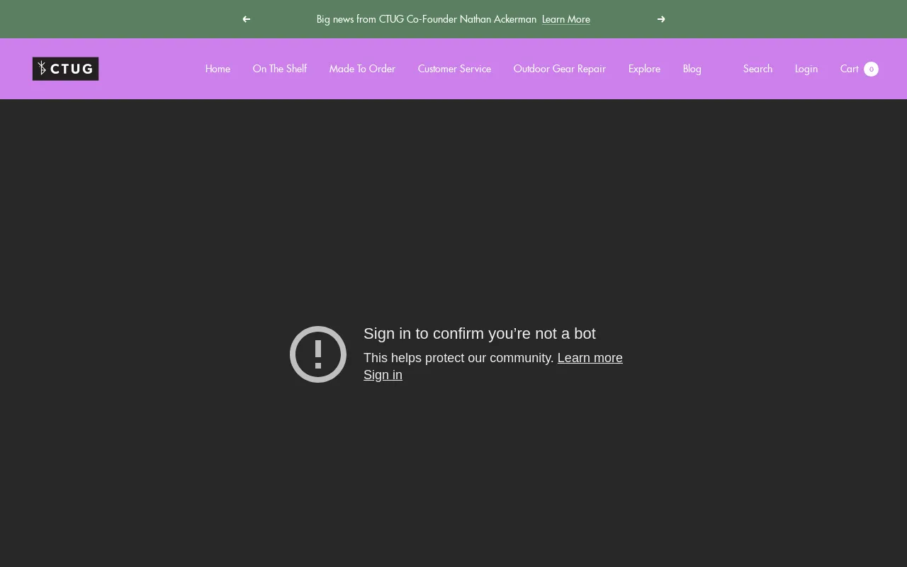 Chicken Tramper Ultralight Gear screenshot
