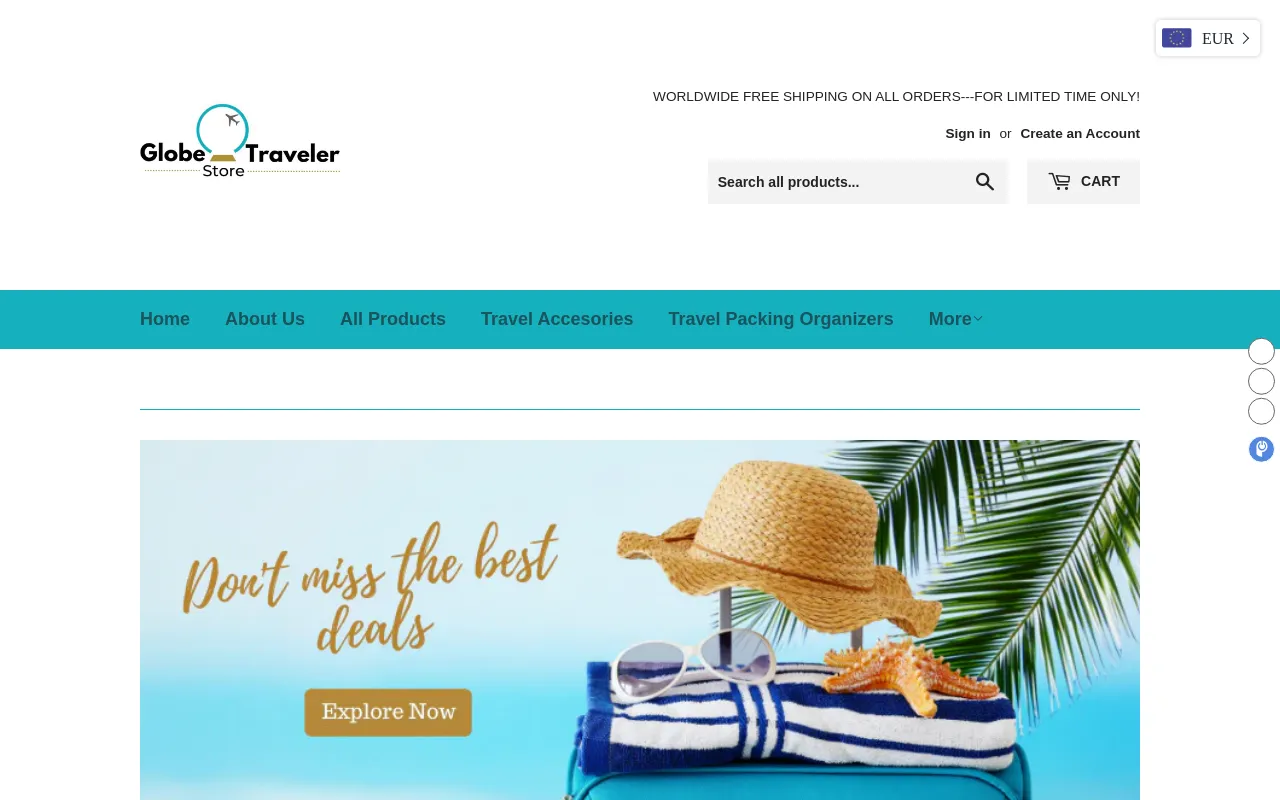 Globe Traveler Store screenshot