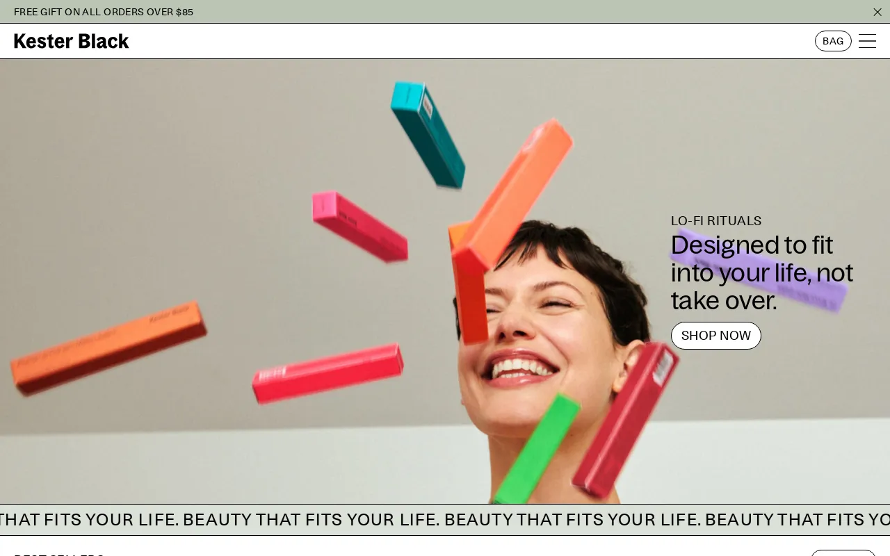 Kester Black Australia screenshot