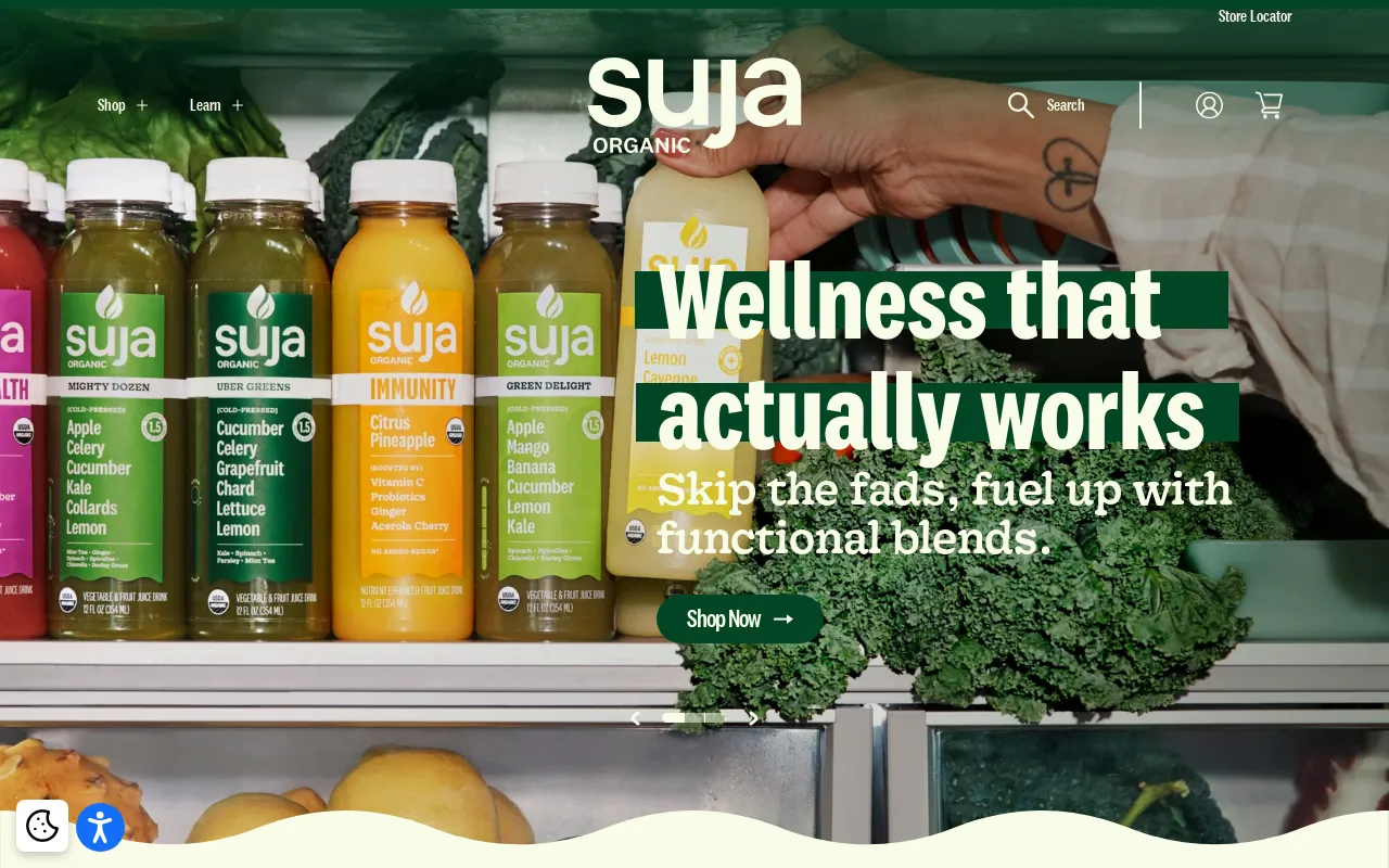 Suja Organic screenshot