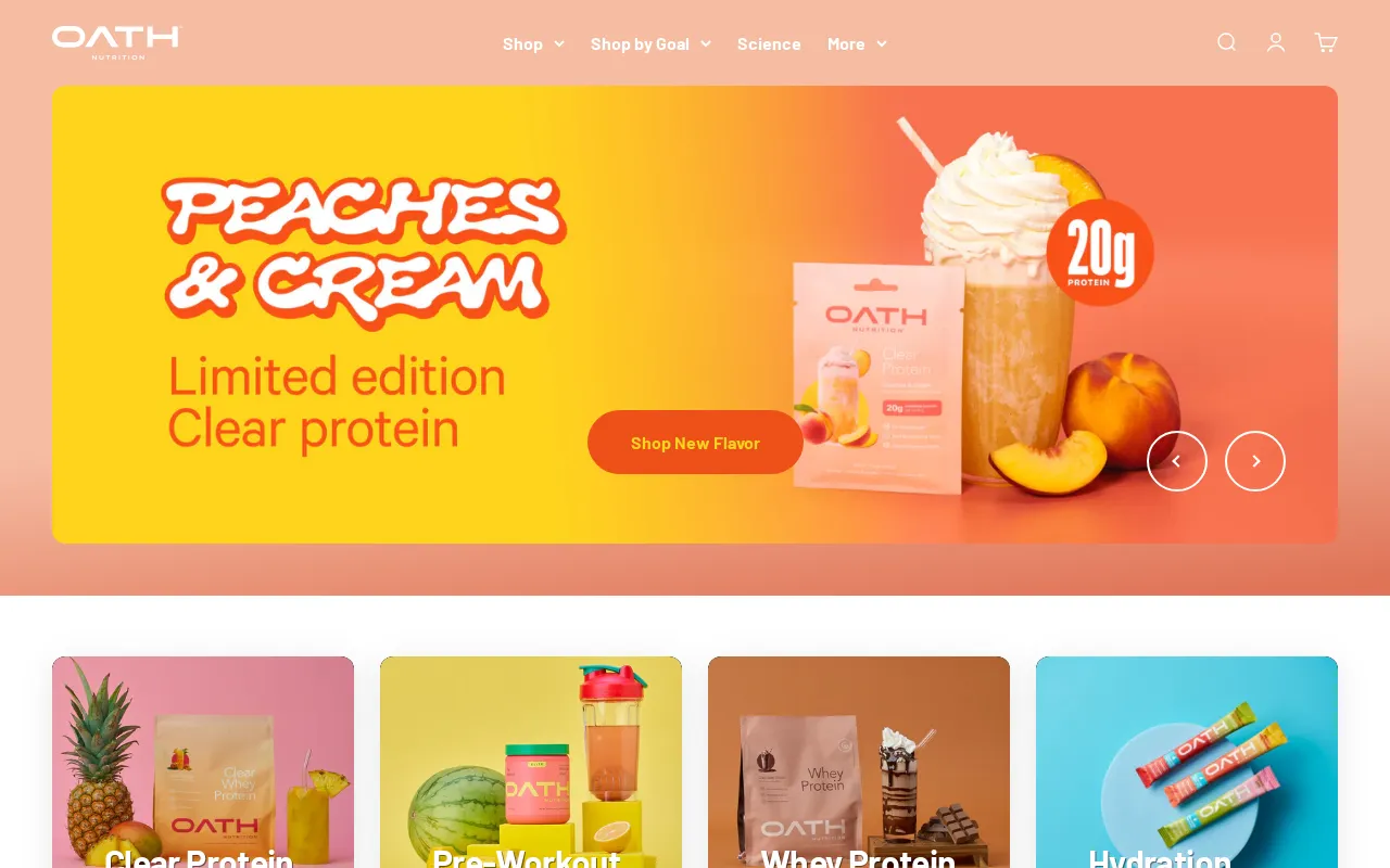 Oath Nutrition screenshot