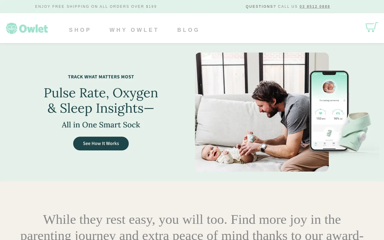 Owlet Australia screenshot