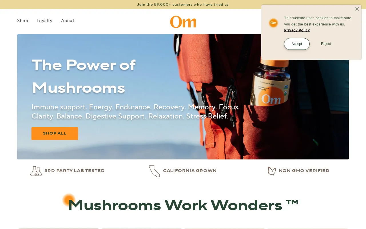 Om Mushroom Superfood screenshot