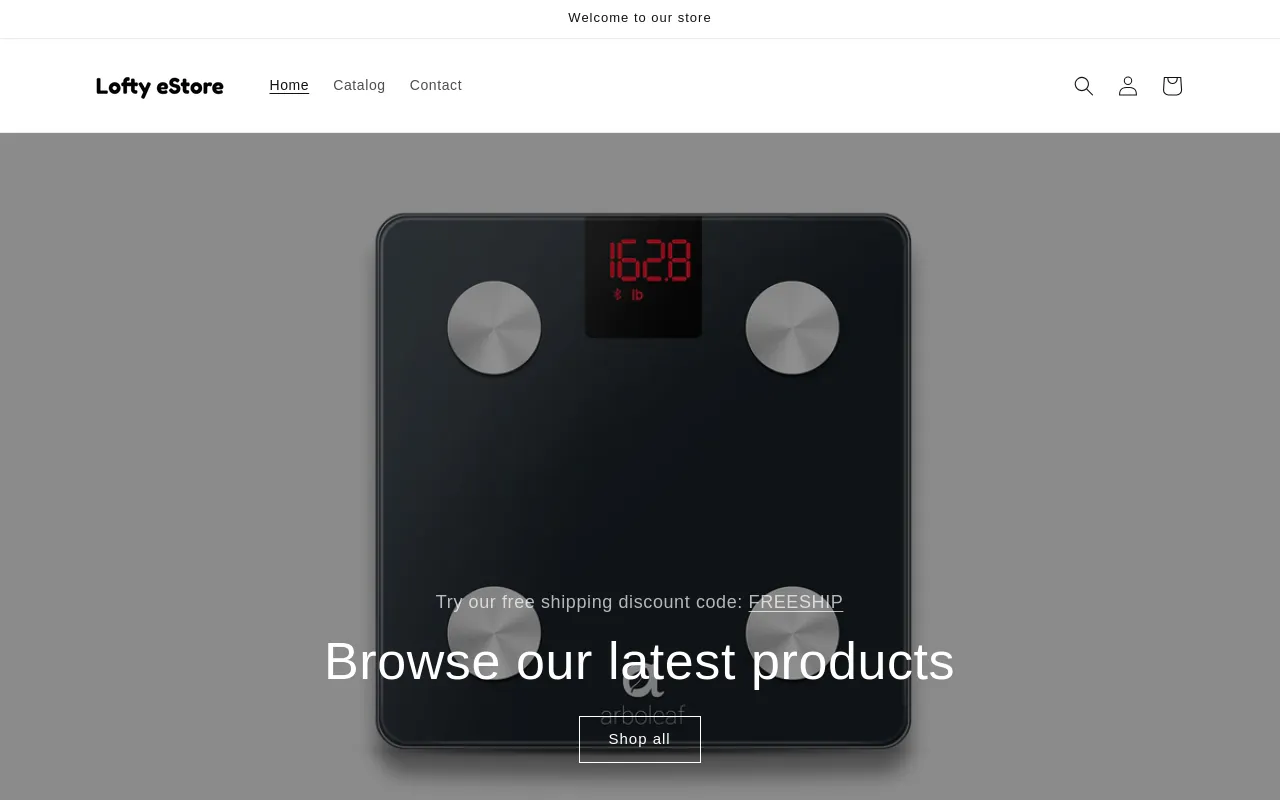 Lofty eStore screenshot