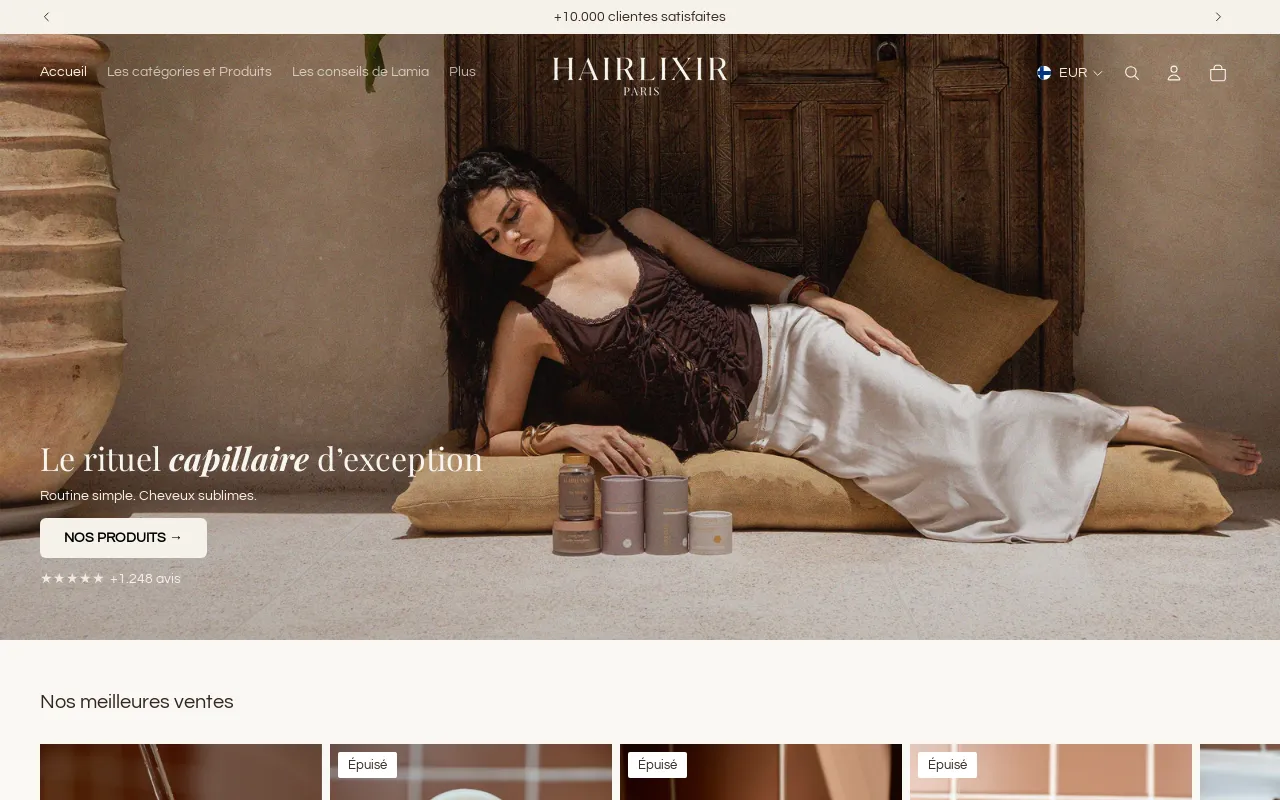 HAIRLIXIR PARIS screenshot