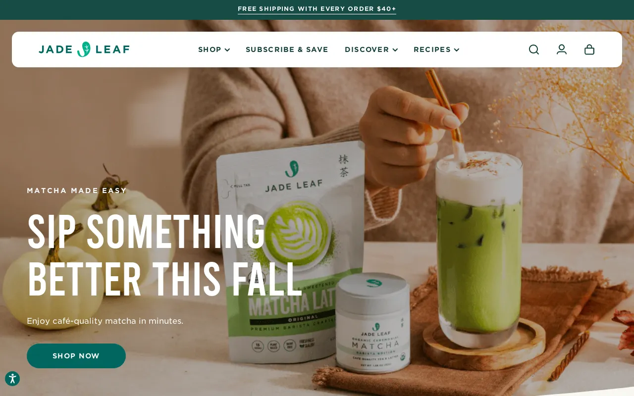 Jade Leaf Matcha US screenshot