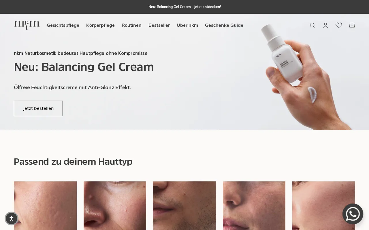 nkm Naturkosmetik München GmbH screenshot