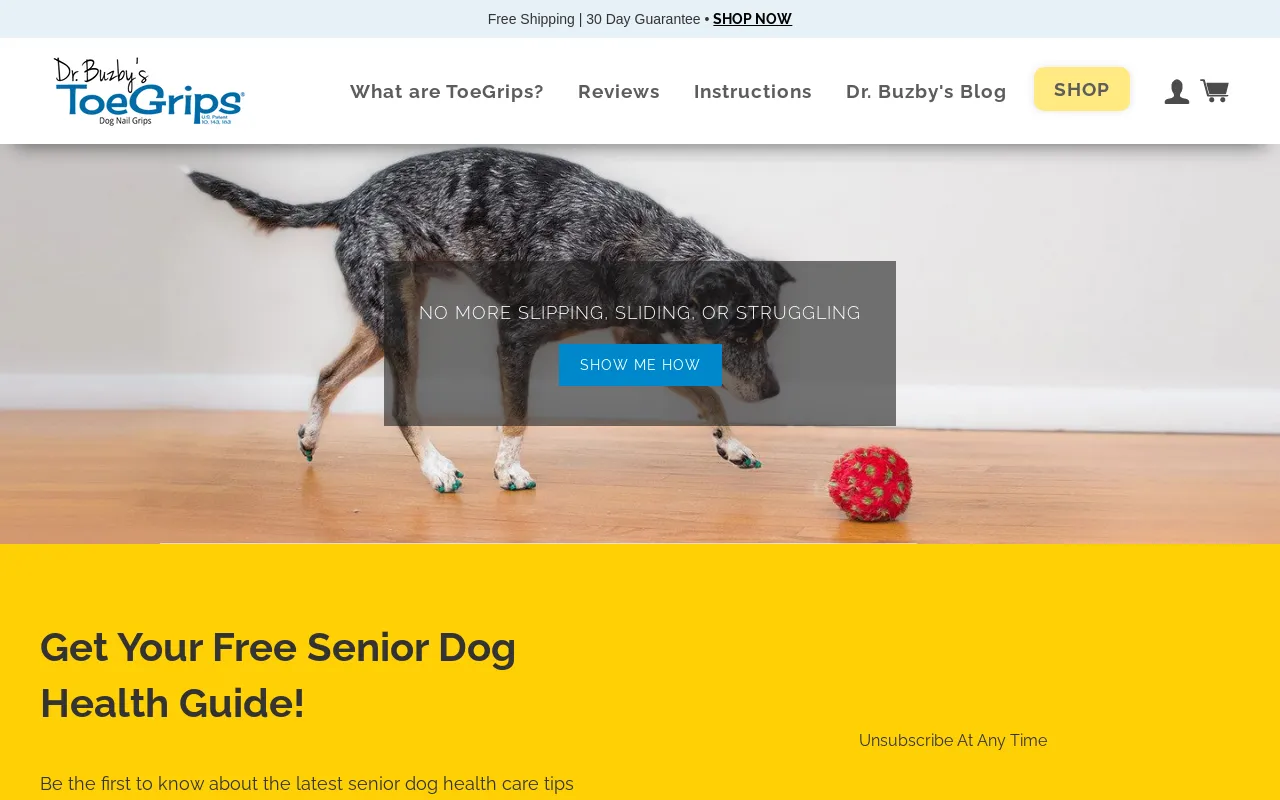 Dr. Buzby's ToeGrips for Dogs screenshot