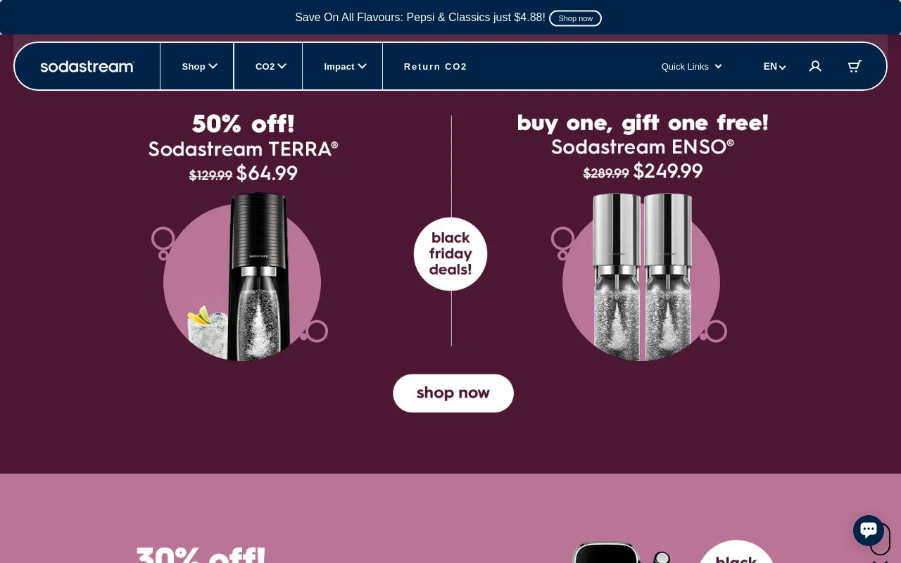 SodaStream Canada screenshot