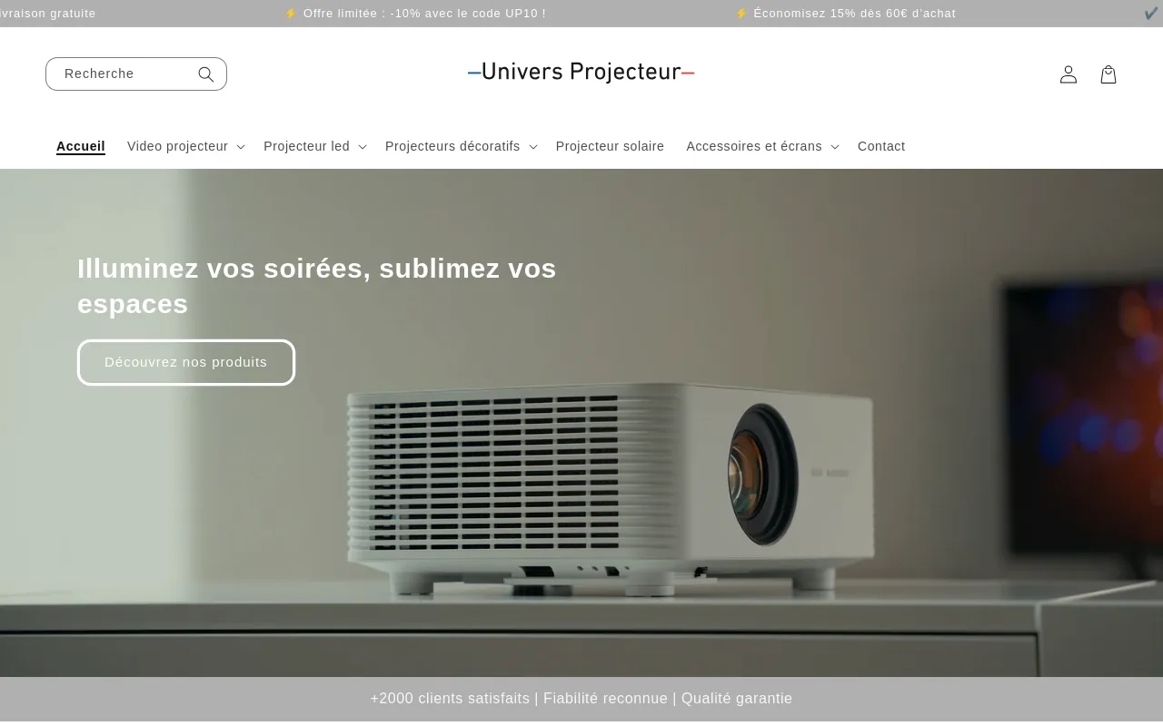 Univers Projecteur screenshot