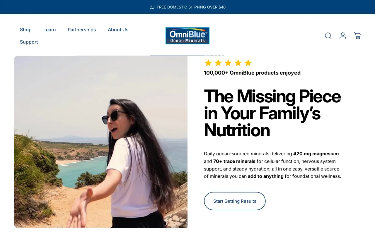 OmniBlue Ocean Minerals website screenshot