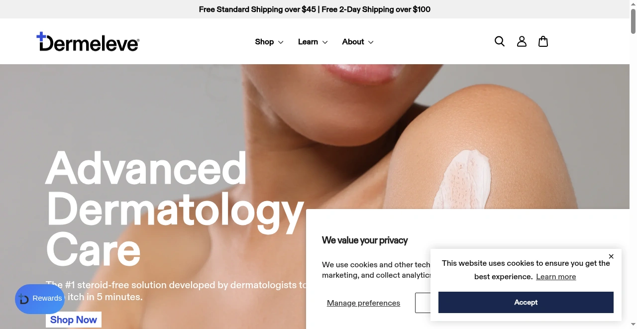 Dermeleve® screenshot