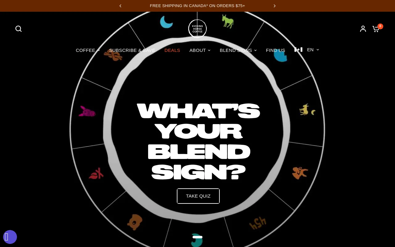 Kicking Horse Coffee - Canada screenshot