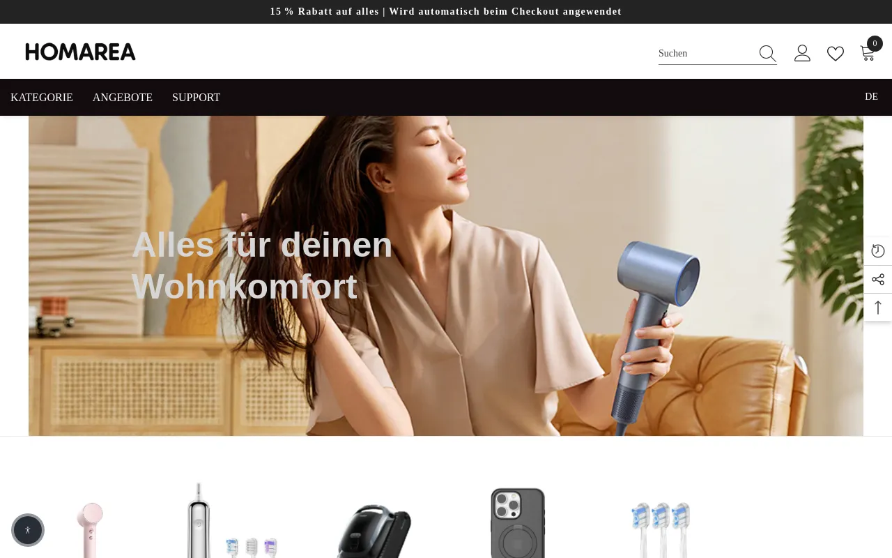 Homarea screenshot