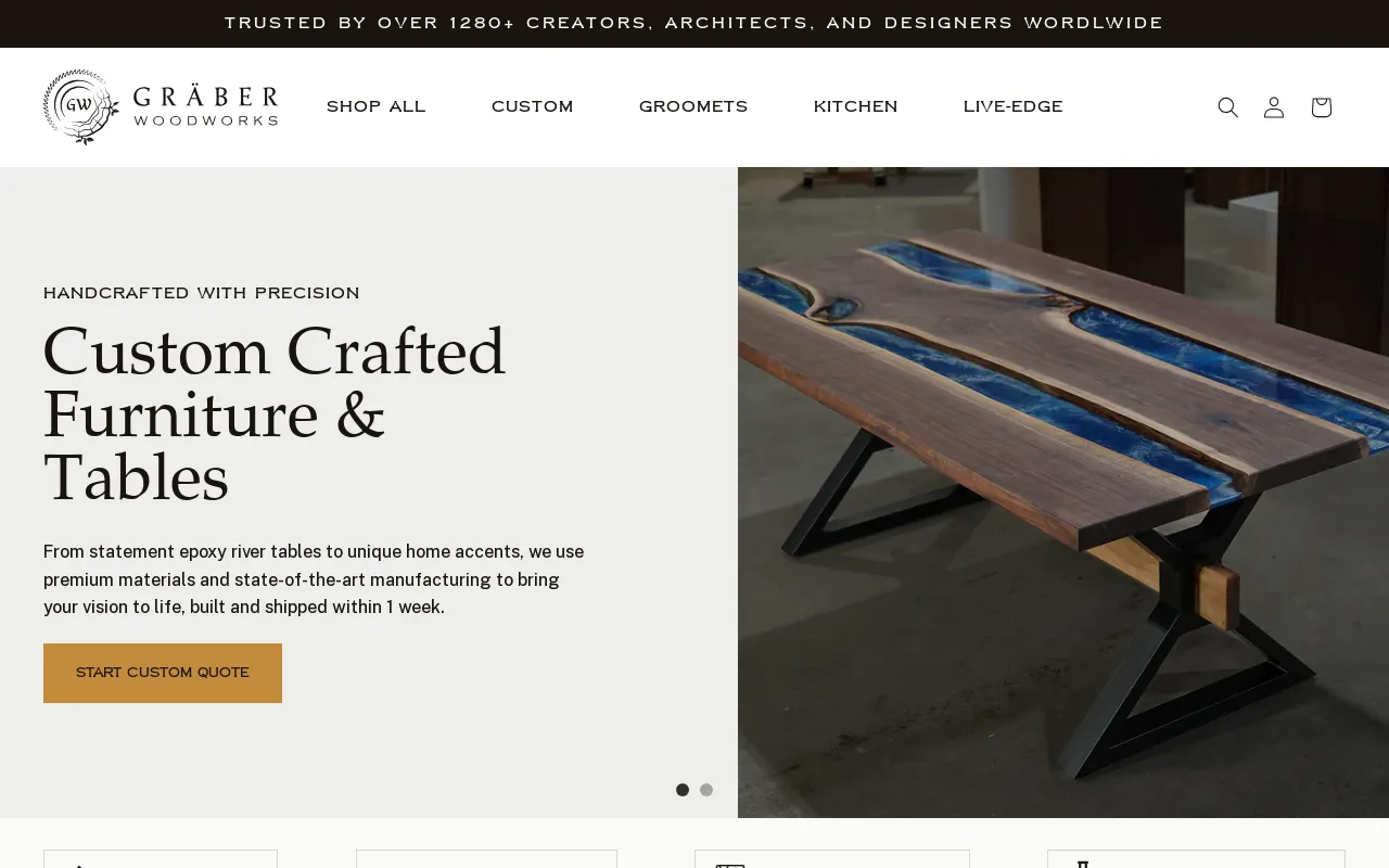 Graber Woodworks screenshot