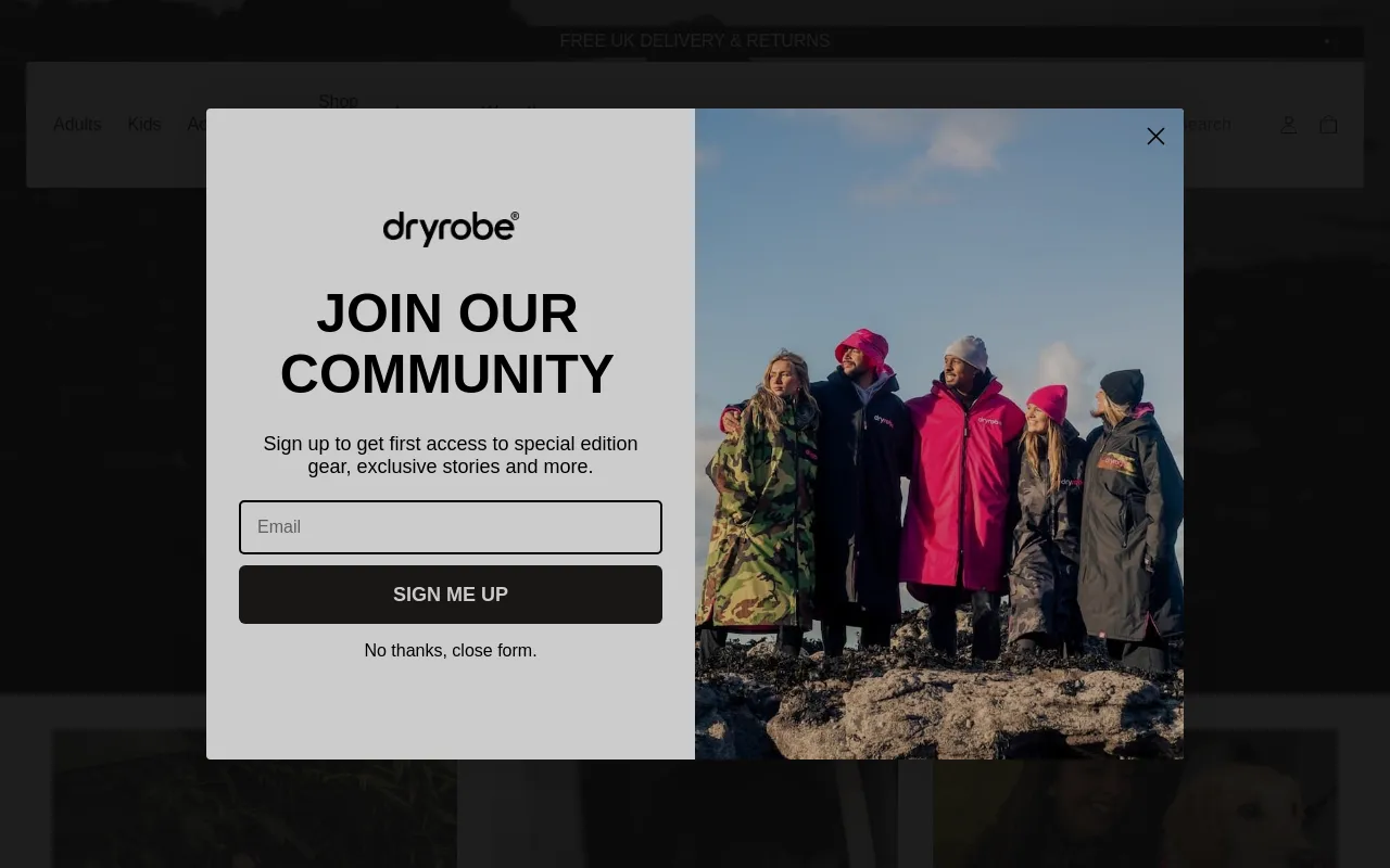 Dryrobe® screenshot