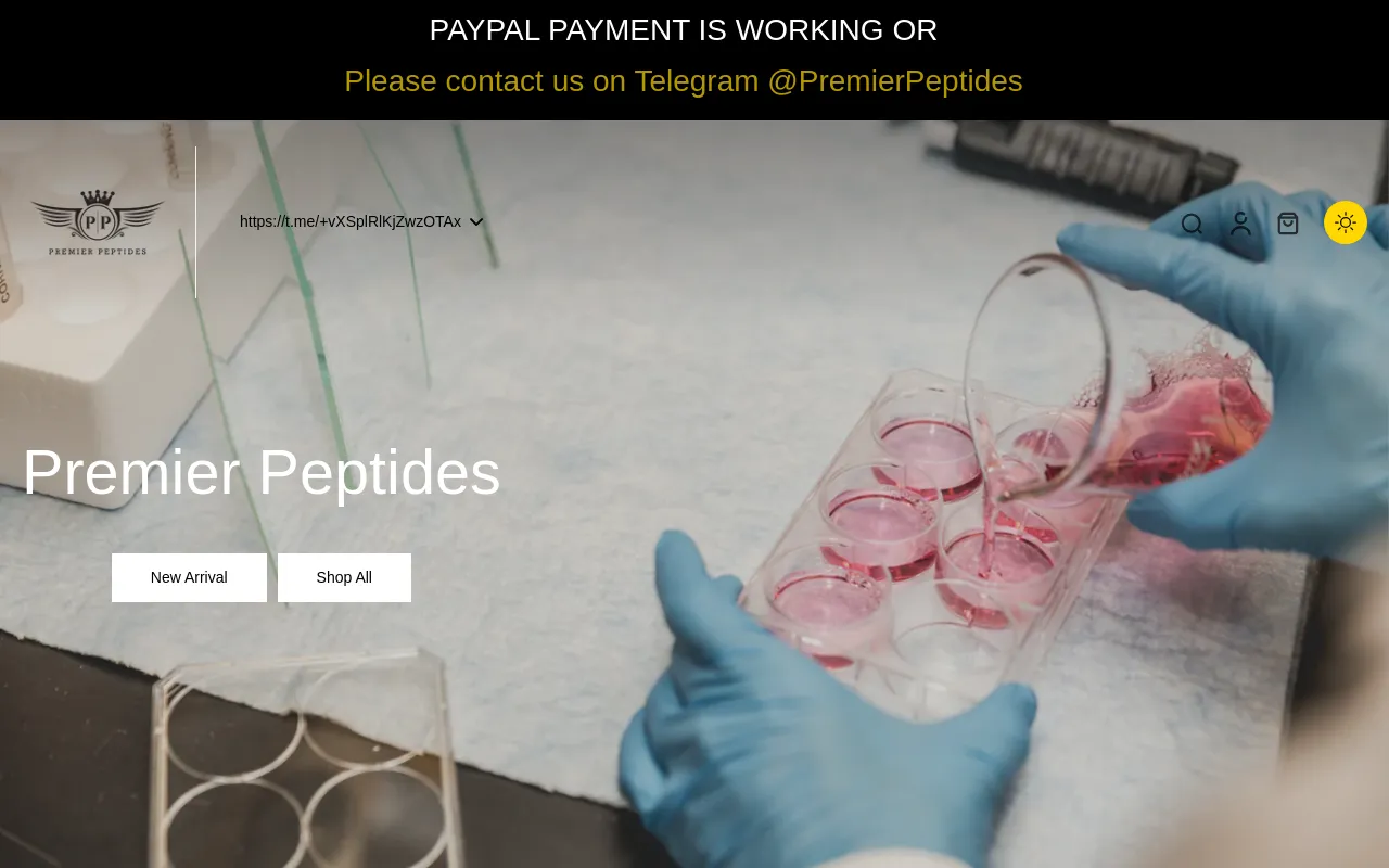 Premier Peptides USA screenshot