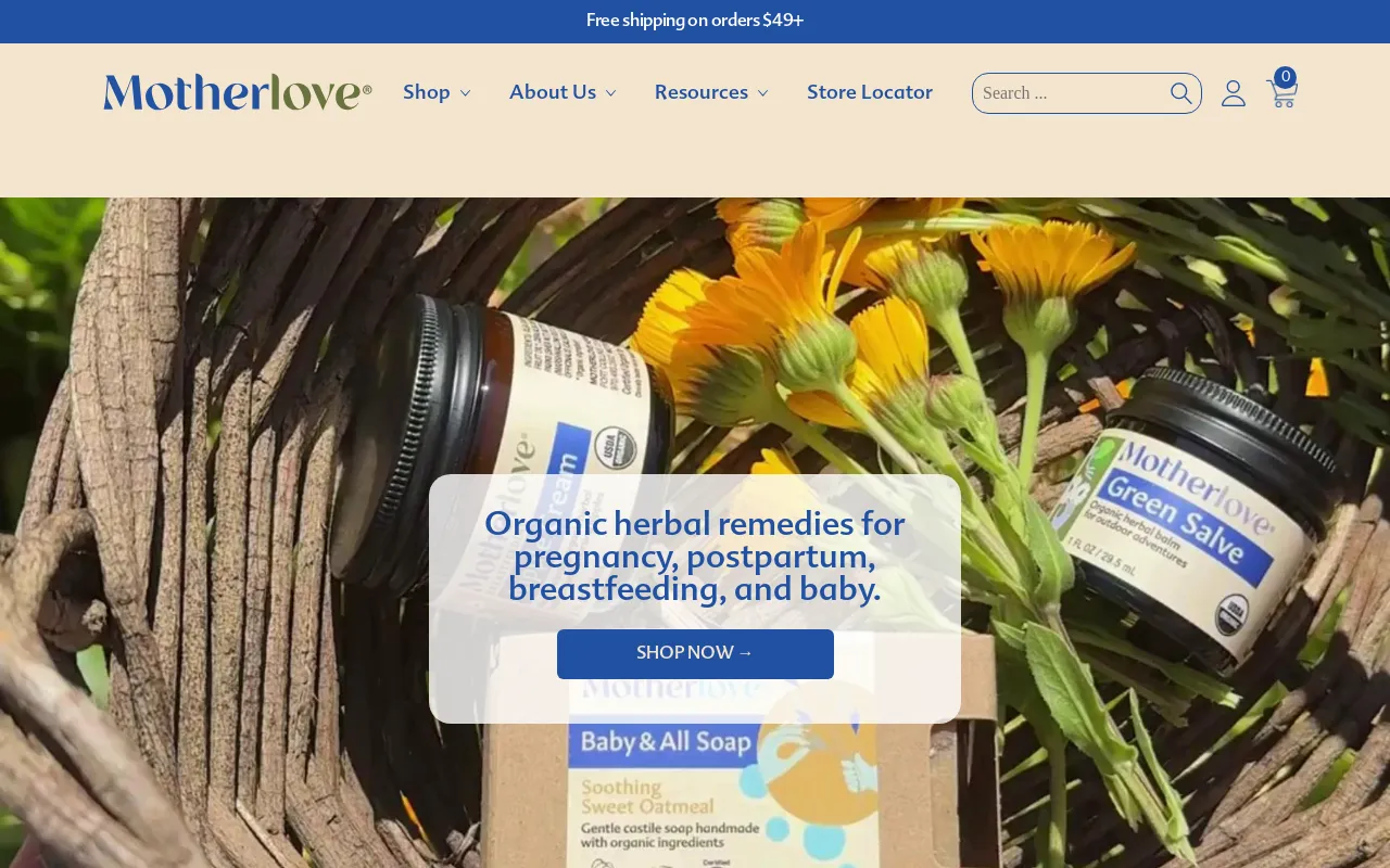 Motherlove Herbal Company screenshot