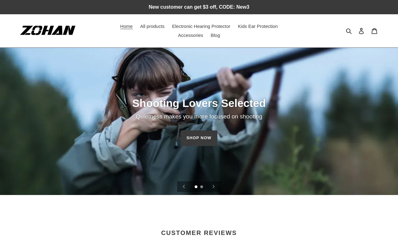 zohanoutdoor.com screenshot