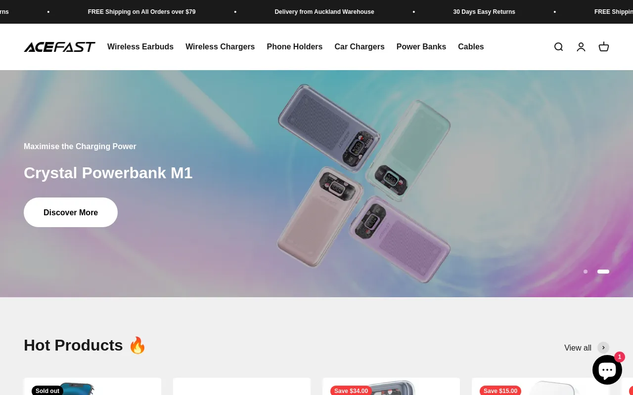 Acefast New Zealand screenshot