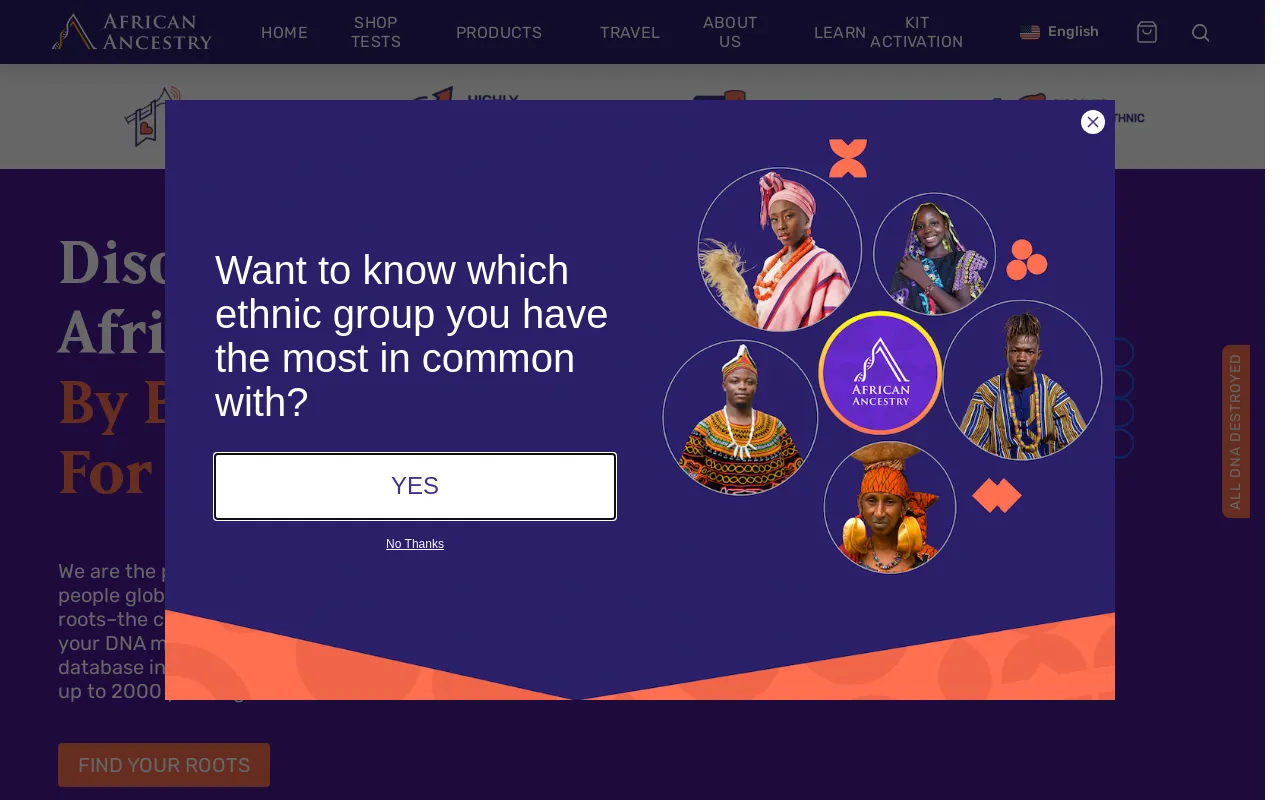 African Ancestry screenshot