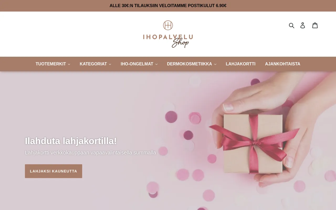 Ihopalvelu Shop screenshot