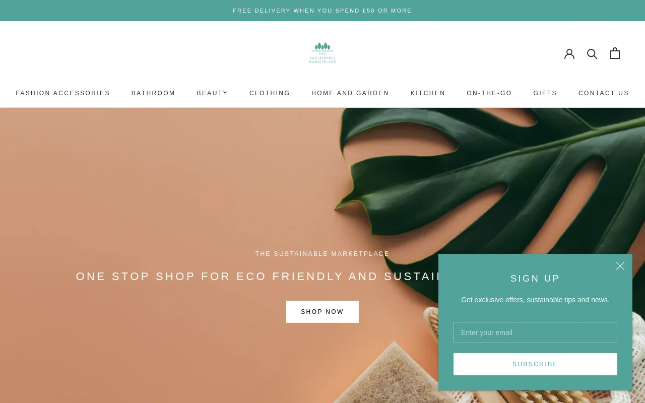 The Sustainable Marketplace screenshot