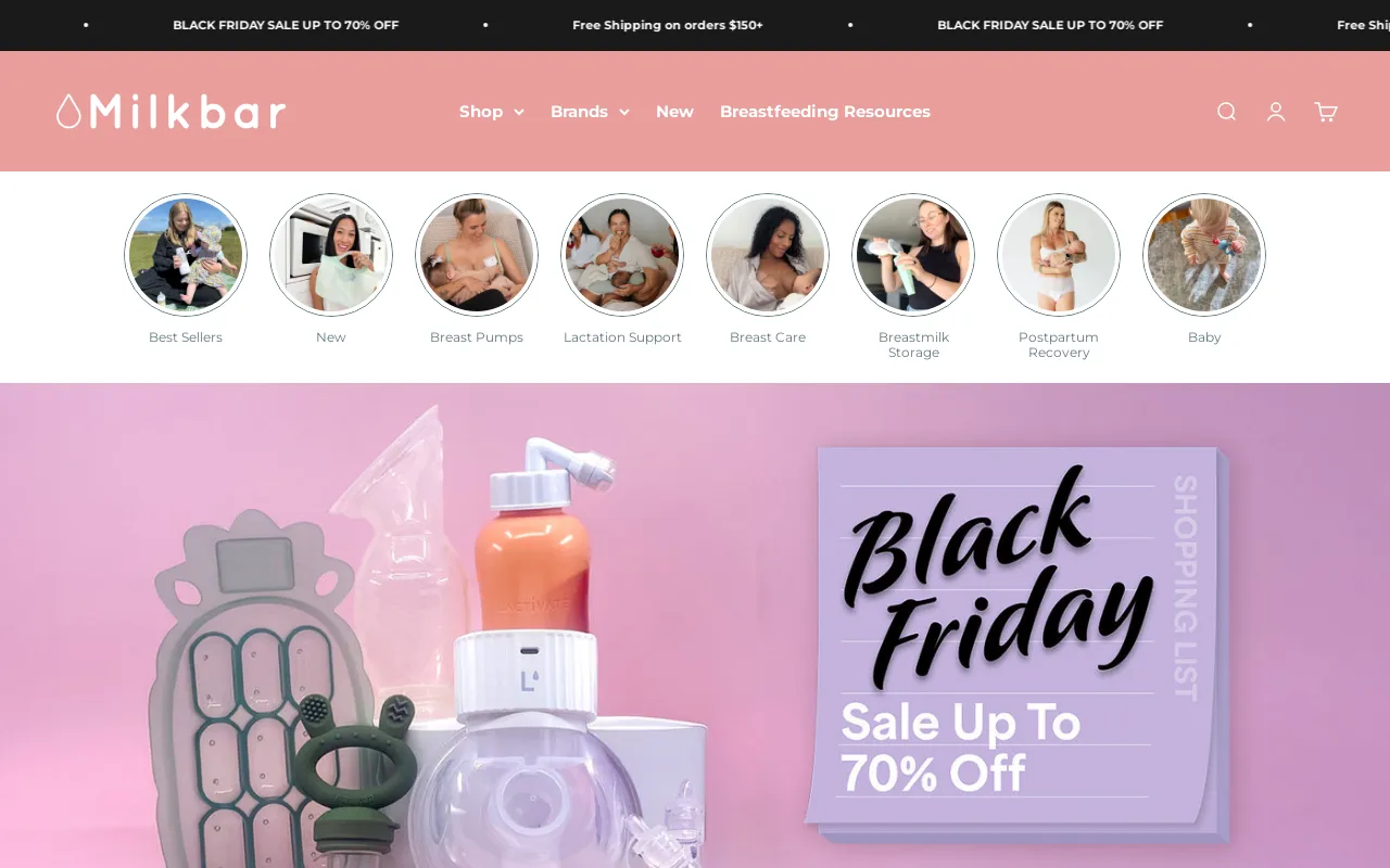 Milkbar Breastpumps screenshot