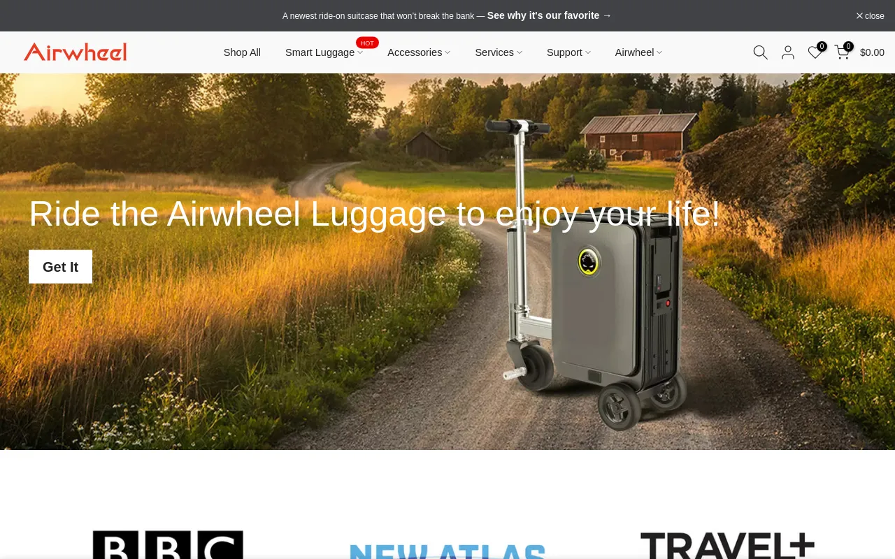 airwheelfactory.com screenshot
