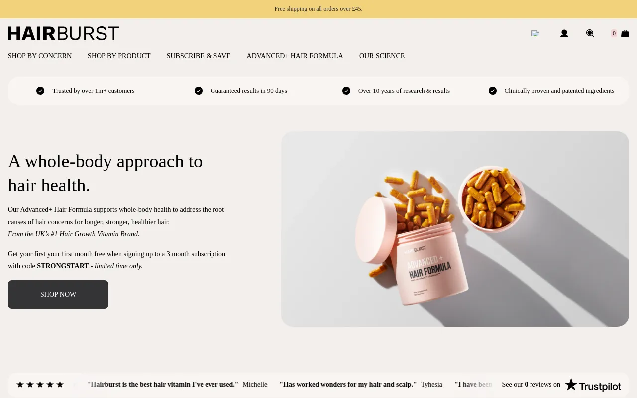 Hairburst screenshot