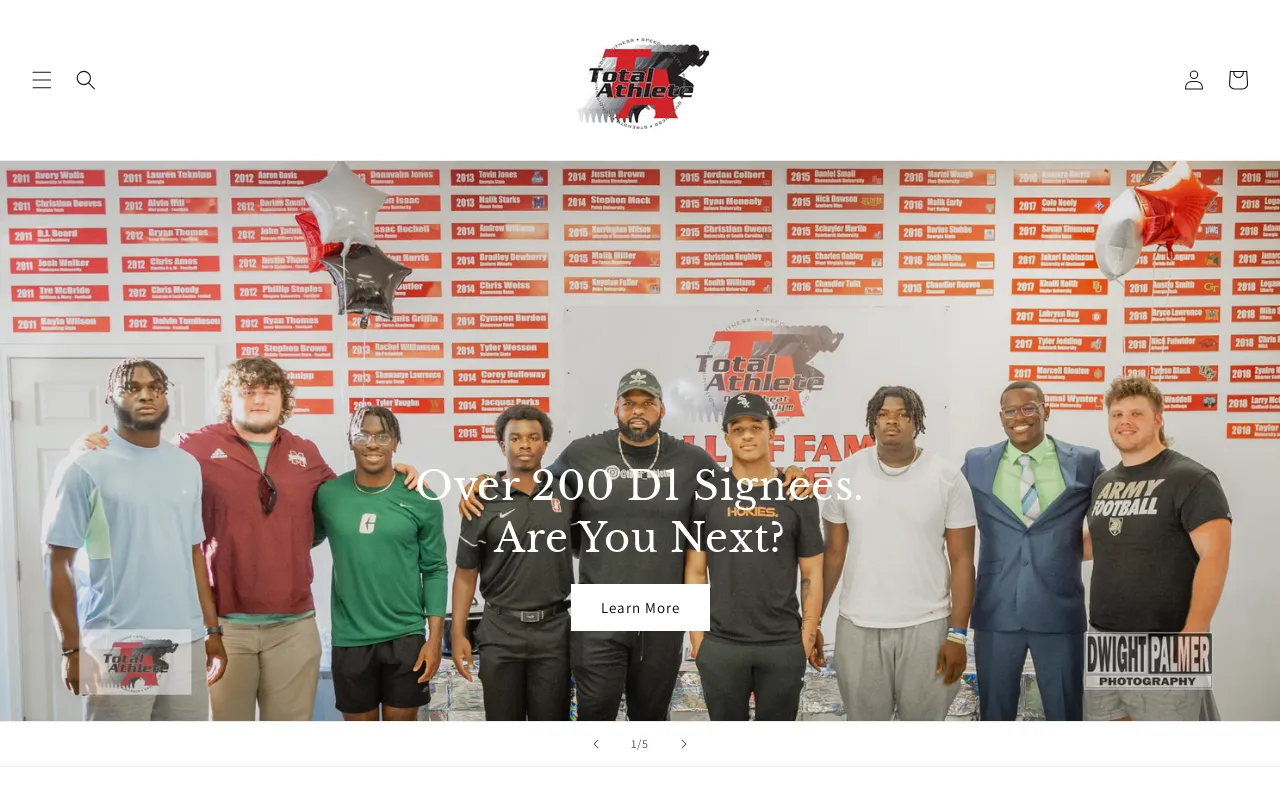 Total Athlete Esp website screenshot