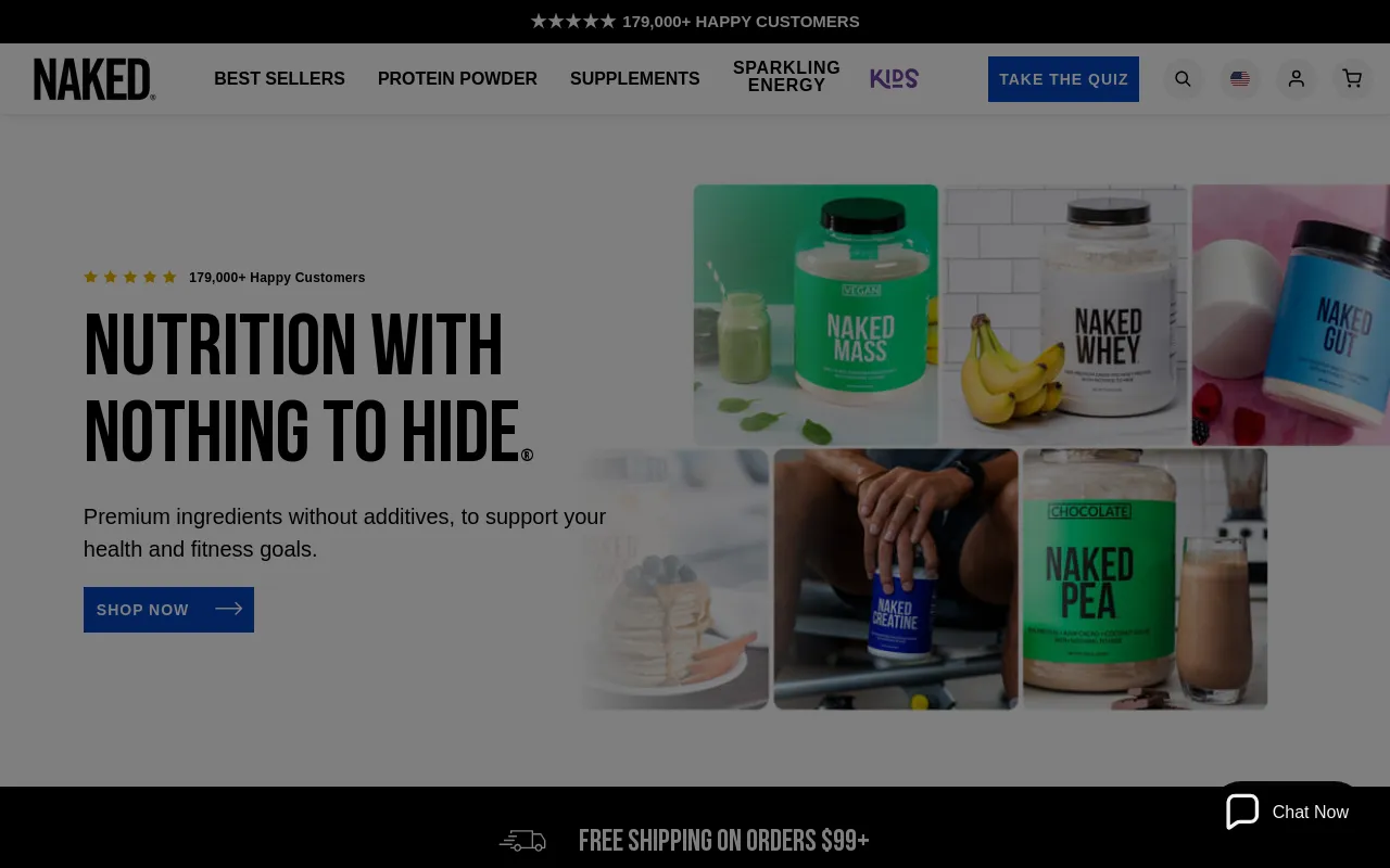 Naked Nutrition screenshot